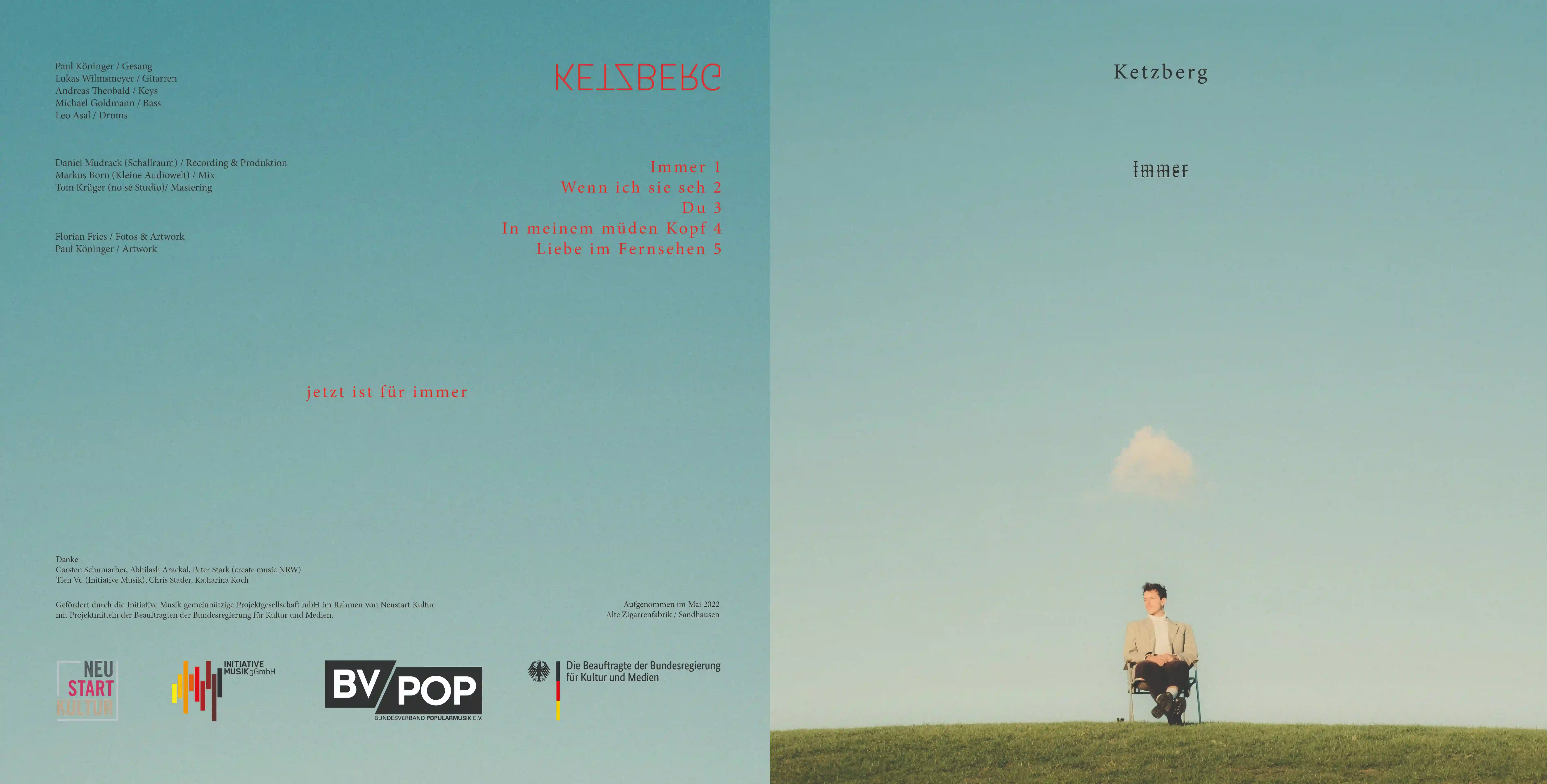 Vinyl-Hülle Immer — Vorder- und Rückseite